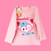 C2425 Bbaby pink Linabell Happy Cat China 2 pcs suit