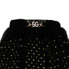 C2352 Codco Black Golden Prnted Skirt