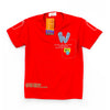 C2417 B&J W" Smile Perhaps Happiness Red T-Shirt