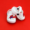 C2453 Soft Spiderman White Crocs Shoes