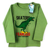 C2402 Skaters Fearless Dino China Green&White Suit