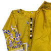 C2405 Girls Embroidered Mustard Kurta Pajama