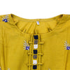 C2405 Girls Embroidered Mustard Kurta Pajama