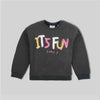 C1954 ZR It's Fun Black Sweat Shirt