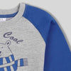 C1955 SR Its So Cool Grey with Blue Sweat Shirt