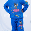 C2294 ZR Blue Dancing IS my Passion Fleece Track suit