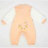 C2005 Cute Little Bear Peach  & White Fleece Romper