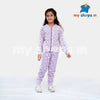 C2097 LFT Purple Print Flower Track SUIT