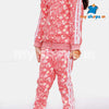 C2096 LFT Pink Print Flower Track SUIT