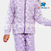 C2097 LFT Purple Print Flower Track SUIT