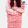 C2096 LFT Pink Print Flower Track SUIT