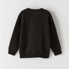 C2305 ZR Happy Positive Panel Black Sweatshirt