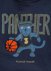 C1205 MG Panther Player Blue Sweat Shirt