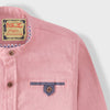 C1284 RC Cool Cotton T-Pink Ban Collar Casual Shirt