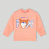 C1366 ZR  Secret Club Fox Peach Sweat Shirt