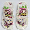 C1406 WATER FISH Happy Doll Back Light Off White Flip Flop