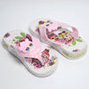 C1407 WATER FISH Happy Doll Back Light Pink Flip Flop