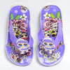 C1408 WATER FISH Happy Doll Back Light Purple Flip Flop