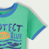 C1574 FCK Protect Our Deep Blue Green T-Shirt