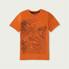 C1597 TK Dino War F.Orange T-Shirt