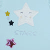 C1753 Smilling Stars at Home Sky Blue with Mustered 2-Pcs Suit