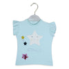 C1753 Smilling Stars at Home Sky Blue with Mustered 2-Pcs Suit