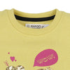 C2082 Mng Yellow Wow Smile Be Happy Fleece Sweat Shirt