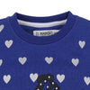 C2083 Mng Blue Doll Heart Fleece Sweat Shirt