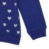 C2083 Mng Blue Doll Heart Fleece Sweat Shirt