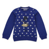 C2083 Mng Blue Doll Heart Fleece Sweat Shirt