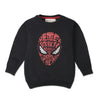 C2113 Gp Black Spiderman  Fleece 2-Pcs Suit