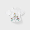 C2148 R Culture White SunFlower Printed T-shirt