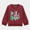 C2272 Mng Maroon Just Beauty Fleece Sweart Shirt