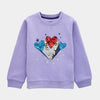 C2275 Hm Prupel Star Heart  Fleece Sweart Shirt