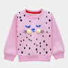 C2281 Mng Baby Pink Cat Fleece Sweart Shirt