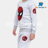 C2285 ZR Gray Spider Embroidery  Fleece Track suit