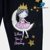 C2299 ZR Black Sparkle DOLL Fleece Track suit