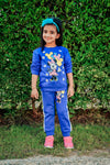 C2252 ZR Royal Blue Mickey Mouse Fleece Track Suit  ( Free Delivery )