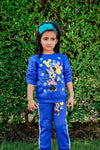 C2252 ZR Royal Blue Mickey Mouse Fleece Track Suit  ( Free Delivery )