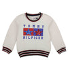 C2078 Tm Off White Star  Fleece Sweat Shirt