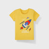 C2210 Space Explore the Universe  Yellow Shirt- & blue Short 2 pcs