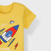 C2210 Space Explore the Universe  Yellow Shirt- & blue Short 2 pcs