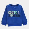 C2273 Hm Blue Girl Power  Fleece Sweart Shirt