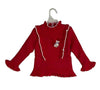 C1193  PLAYHOUSE GIRL MINI RED SWEATER