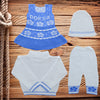 C1247 DORSA WHITE WITH BLUE 4PCS WOOLEN SUIT