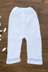 C1262 DORSA-ME WHITE WITH BLUE 4-PCS WOOLEN SUIT