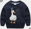 C1352 ZR Quack & Duck Black Sweat Shirt