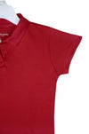 C1398 USPA Interlock Red Without Button T-Shirt