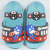 C1418 Avengers Back Light Black,Red with S.Blue Slippers