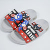 C1419 Avengers Back Light Black,Red with Grey Slippers